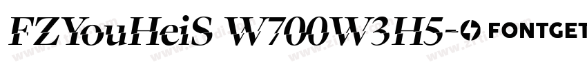 FZYouHeiS W700W3H5字体转换